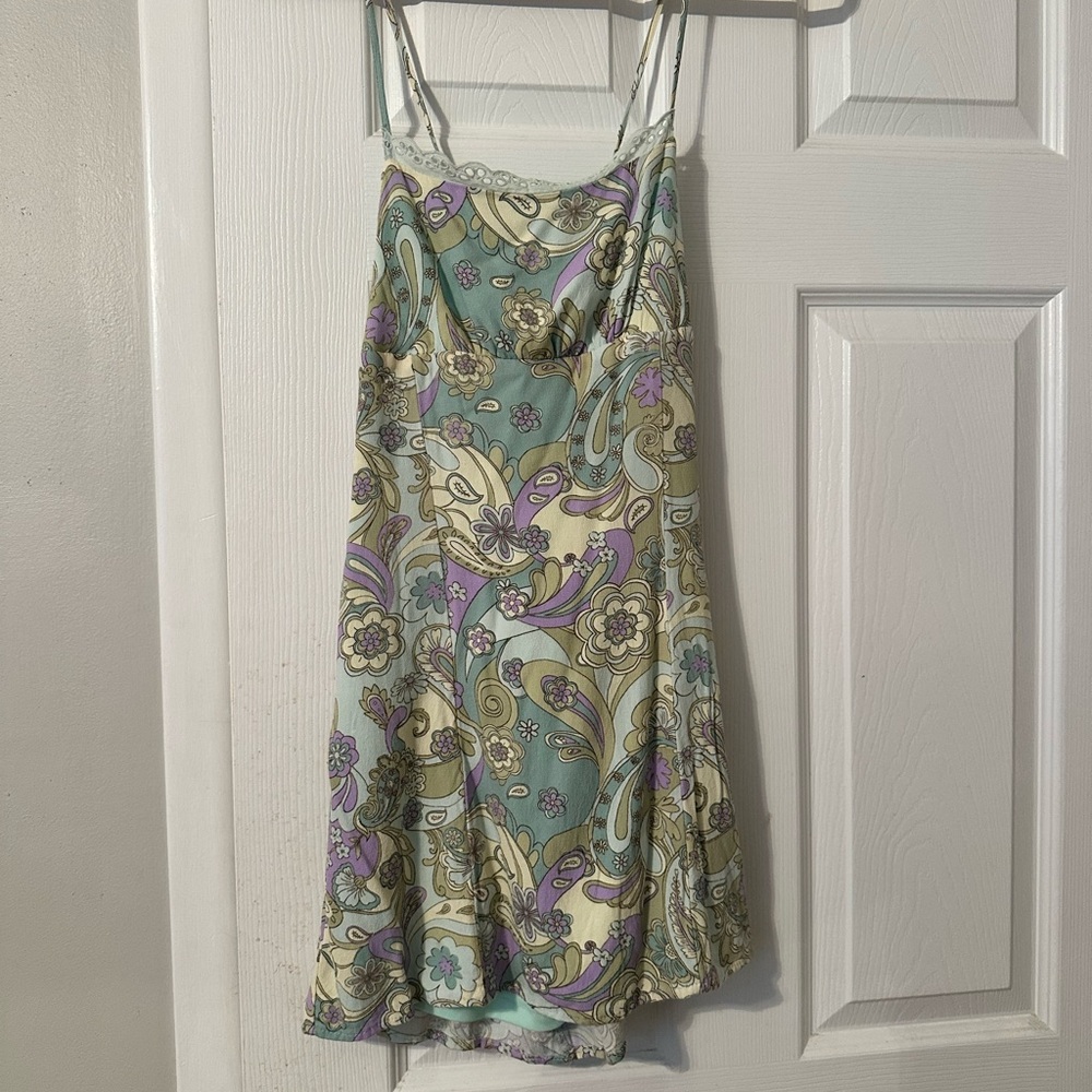 Retro paisley Print Mini Dress